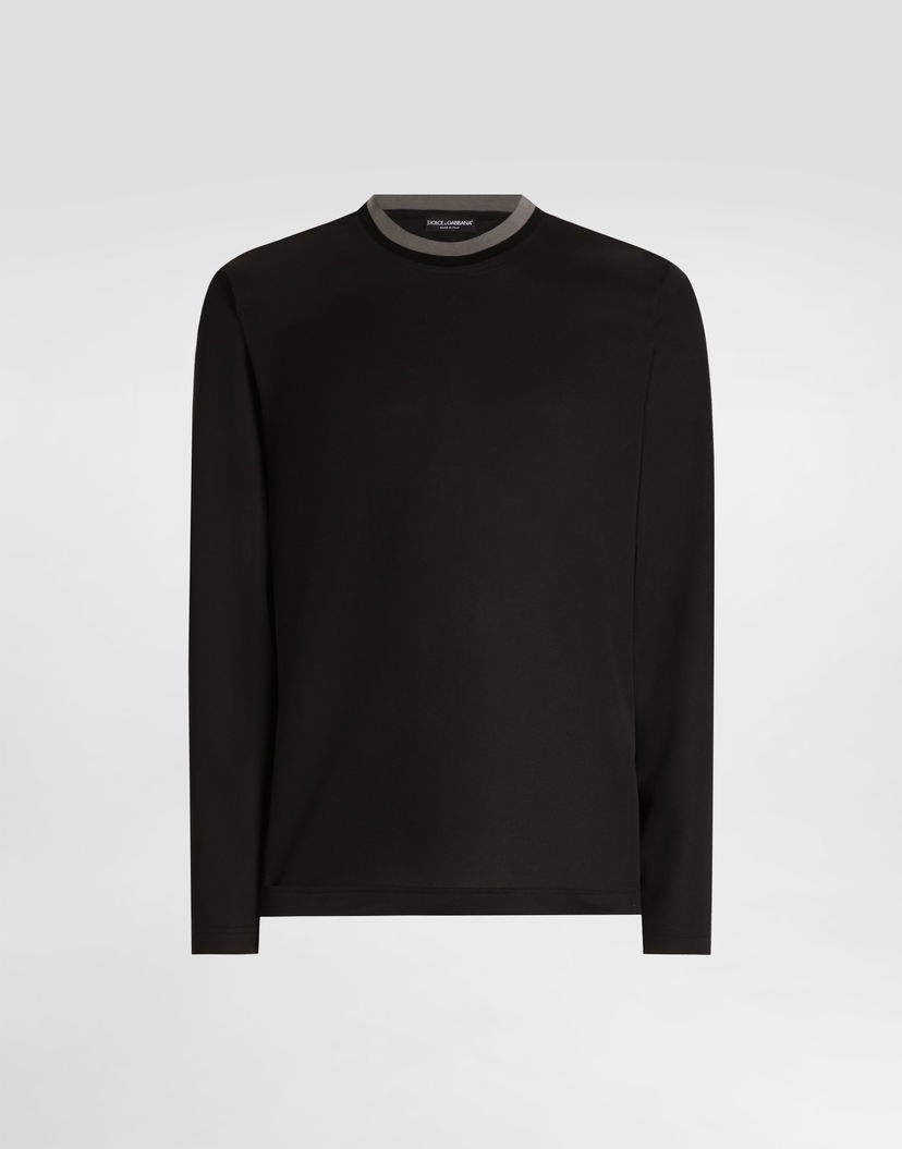 Тениска Dolce & Gabbana Dolce & Gabbana Men's Jersey T-Shirt Черно | G8SW5THU7VEN0000