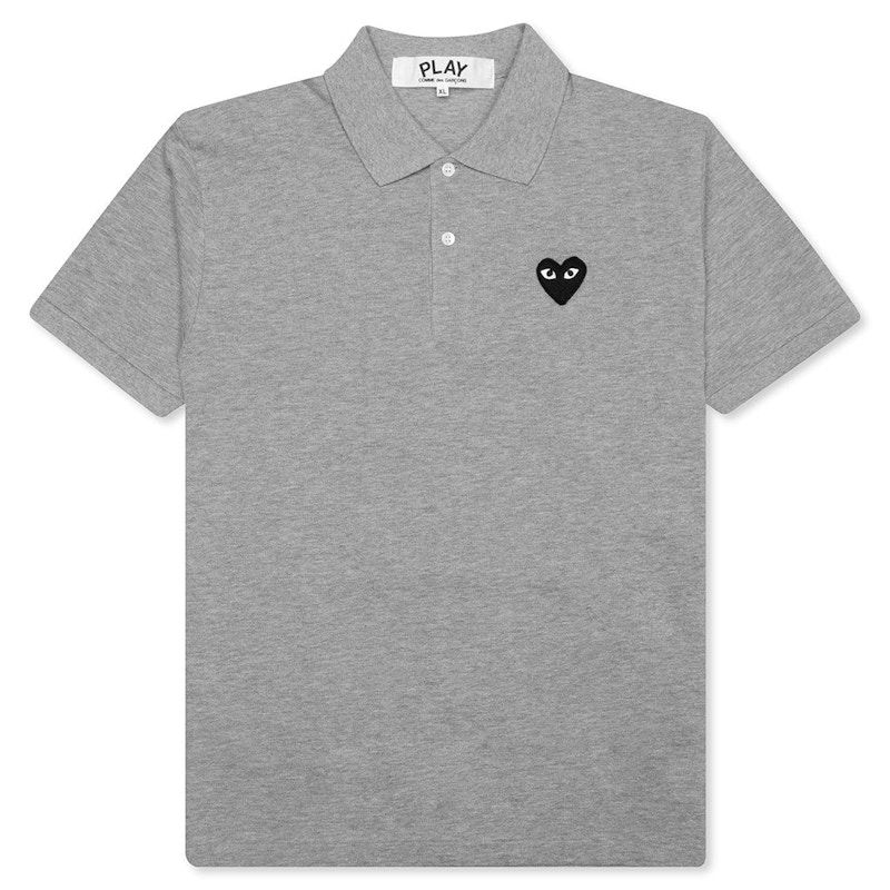 Поло тениска Comme des Garçons Emblem Polo Сиво | AZ-T077-051-1