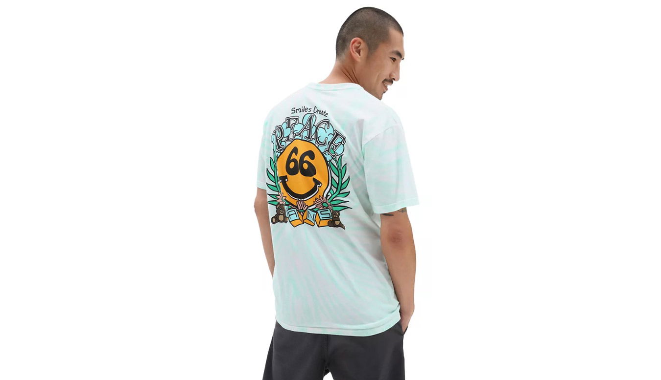 Тениска Vans 66 Peace Tie Dye T-Shirt Тюркоазено | VN0006C7BQC, 1