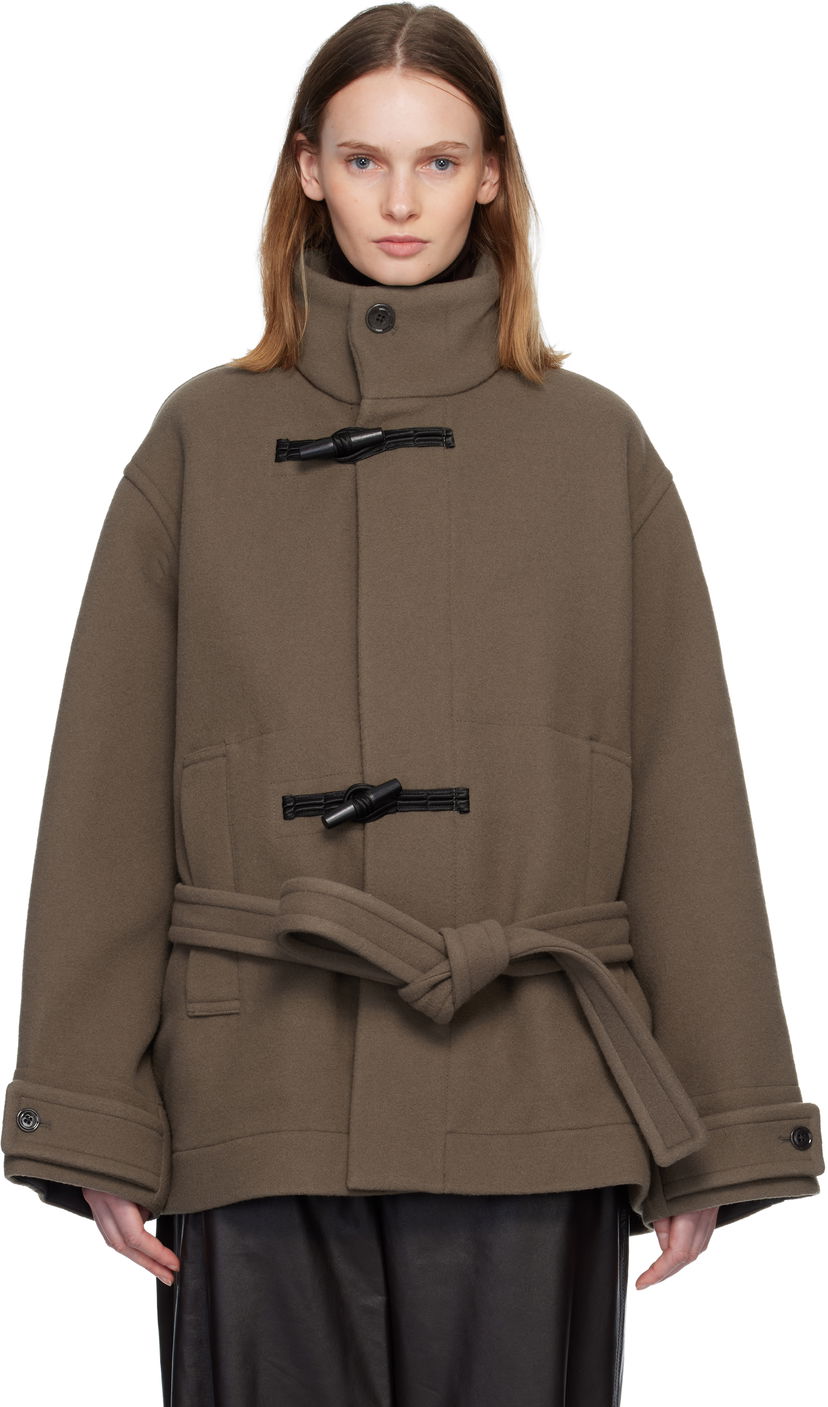 Палта LEMAIRE Short Duffle Coat Кафяво | CO1113 LF1116