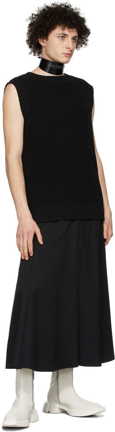 Пуловер We11done We11done Knit Monster Vest Черно | WD-KV1-22-607-U-BK, 3