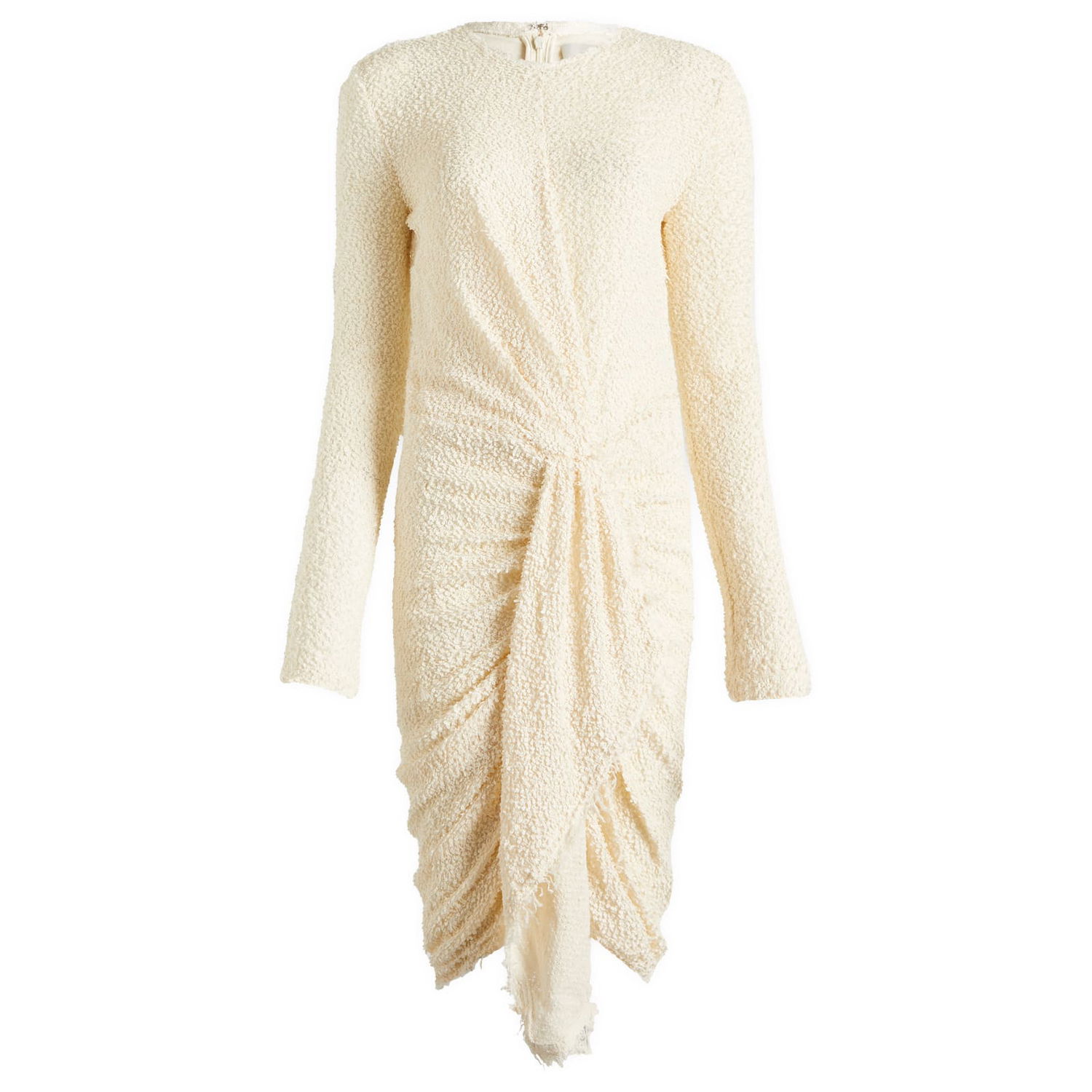 Pокля ISABEL MARANT Isabel Marant Ophelie Knitted Wrap Detail Dress Бяло | RO0679FA-C1K01I, 1