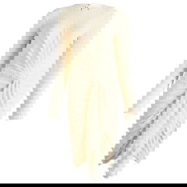 Pокля ISABEL MARANT Isabel Marant Ophelie Knitted Wrap Detail Dress Бяло | RO0679FA-C1K01I, 1