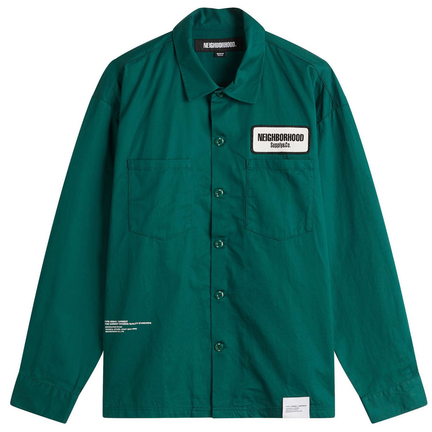 Риза Neighborhood Classic Work Shirt Зелено | 251TSNH-SHM03-GRN, 1
