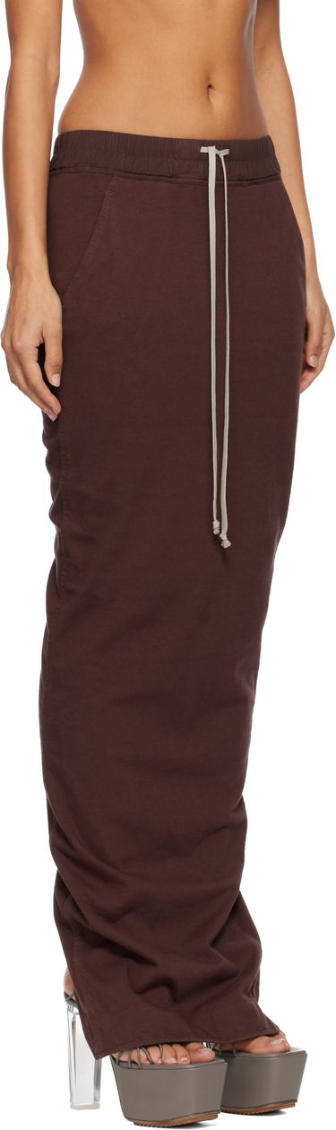 Пола Rick Owens Concordians Pull On Pillar Maxi Skirt Кафяво | DS02E7332 RIG, 1