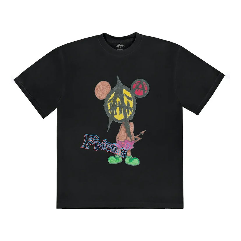 Тениска Cactus Jack by Travis Scott Travis Scott x St Michael Utopia 2B Graphic Tee Черно | TSUT-SS28