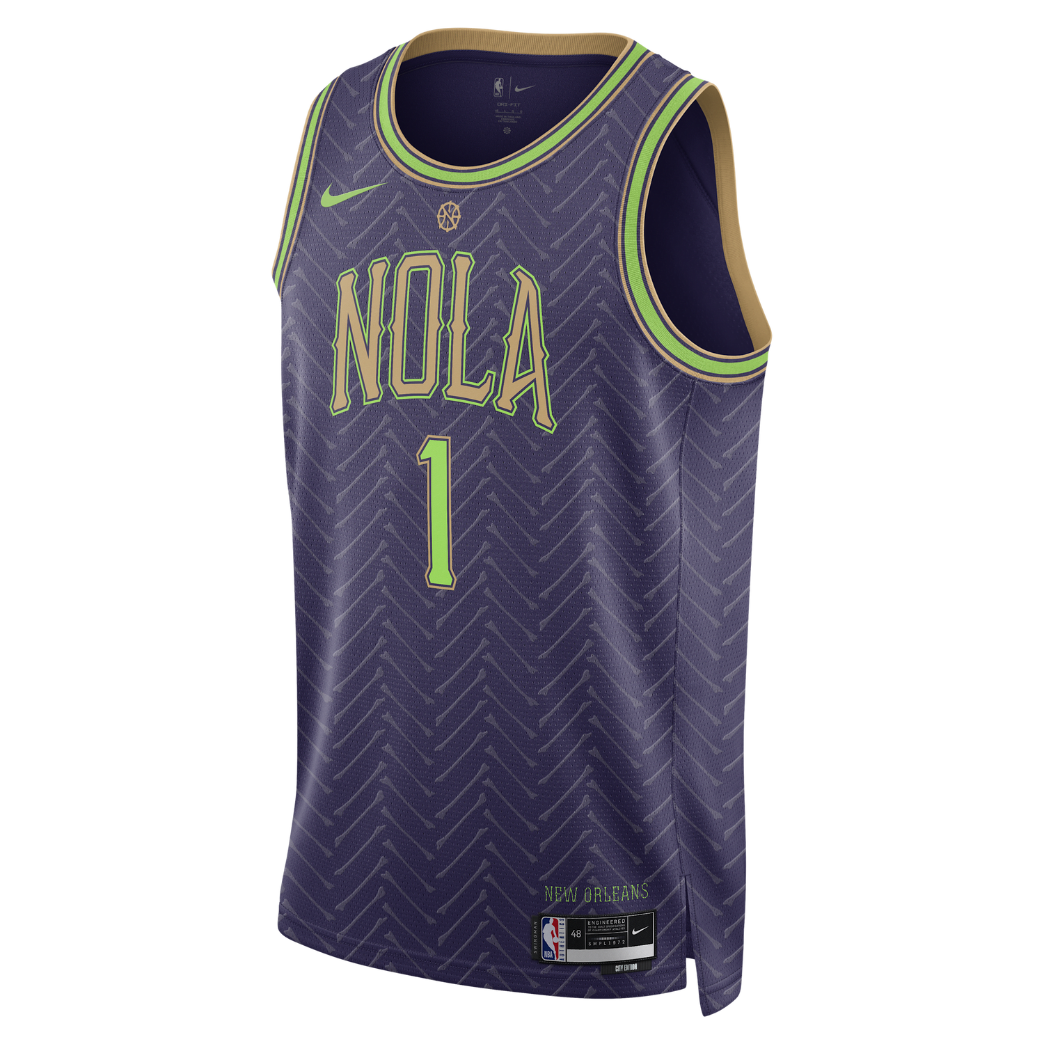 Фланелка Nike Swingman Zion Williamson City Edition Jersey Лилаво | FQ4351-537, 1