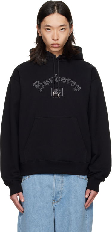 Суитчър Burberry Burberry Gothic Logo Hoodie Черно | 8116111, 0