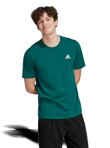 Тениска adidas Originals Essentials Single Jersey Embroidered Small Logo Tee Зелено | IJ6111