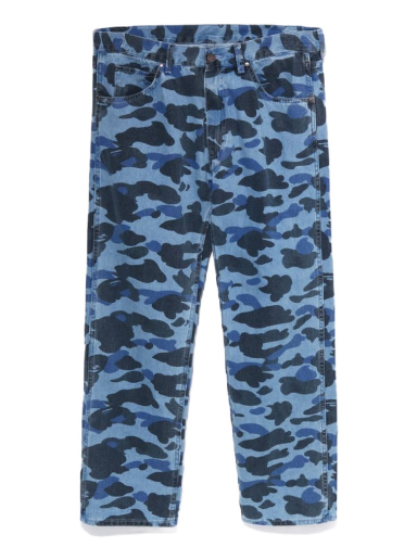 Спортни панталони BAPE Color Camo Denim Pants Тъмно синьо | 1J30-150-003