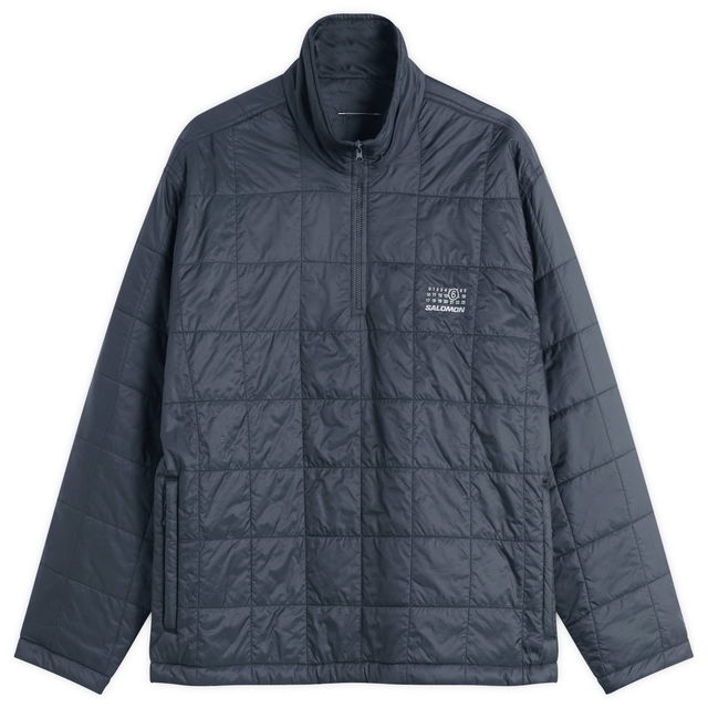 MM6 Maison Margiela Short Quilted Half-Zip Padded Coat