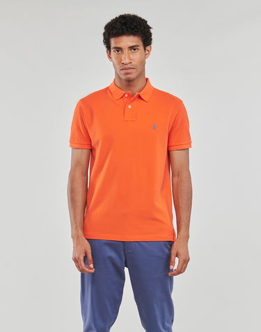 Поло тениска Polo by Ralph Lauren Cotton Polo Shirt Tee Оранжево
 | 710680784326, 1