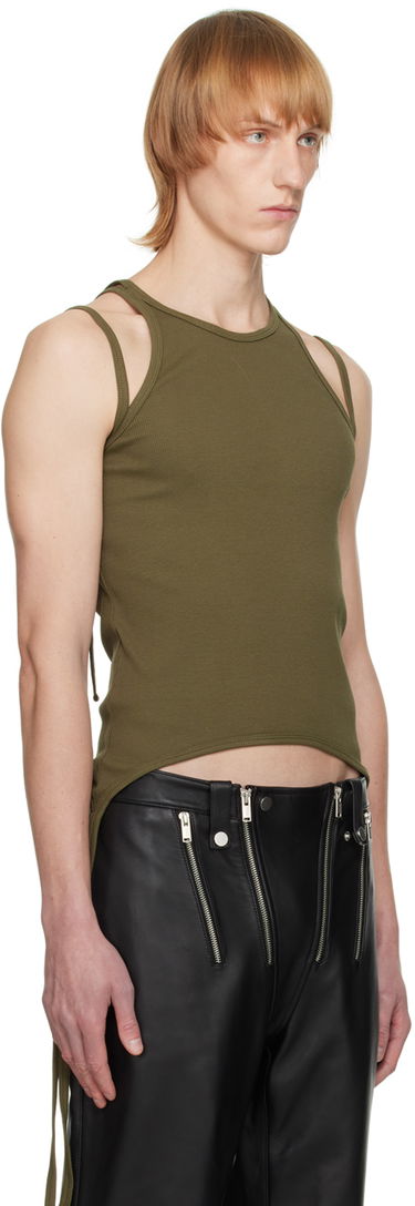 Потник Dion Lee Split Tie Tank Top Зелено | C3019R22, 1