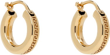 Обеци Versace Versace Greca Hoop Earrings Металик | 1018958_1A00620, 4