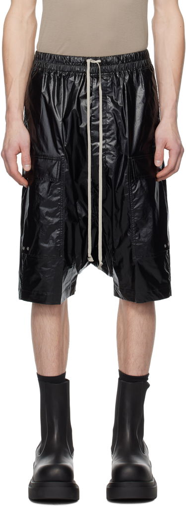 Къси панталони Rick Owens Rick Owens Hollywood Cargo Pods Shorts Черно | RU01E5389 MCT, 0