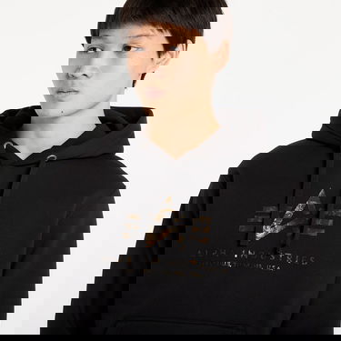 Суитчър Alpha Industries Basic Hoodie Effect Print Черно | 178312EP-03, 2