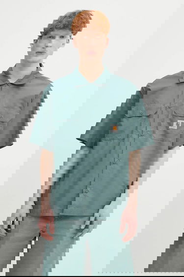 Риза Carhartt WIP S/S Craft Shirt Relaxed Fit Classic Collar Зелено | I035232.2M2XX, 0