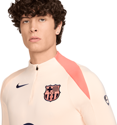 Тениска Nike FC Barcelona Dri-FIT Strike Soccer Knit Drill Top Бежово | hm3350-808, 2