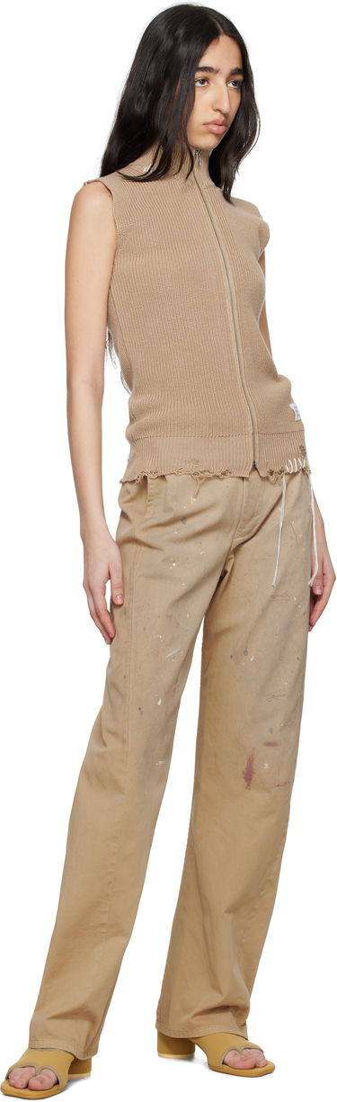 Карго панталони Maison Margiela MM6 Maison Margiela Tailored Painter Trousers Бежово | S62KB0230 M35435, 3