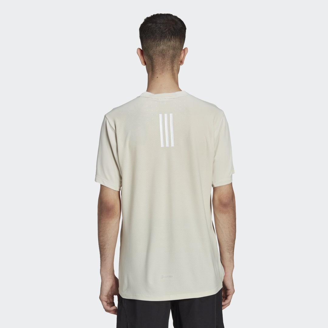 Тениска adidas Originals Designed 4 Training HEAT.RDY HIIT Бежово | HJ9775, 1