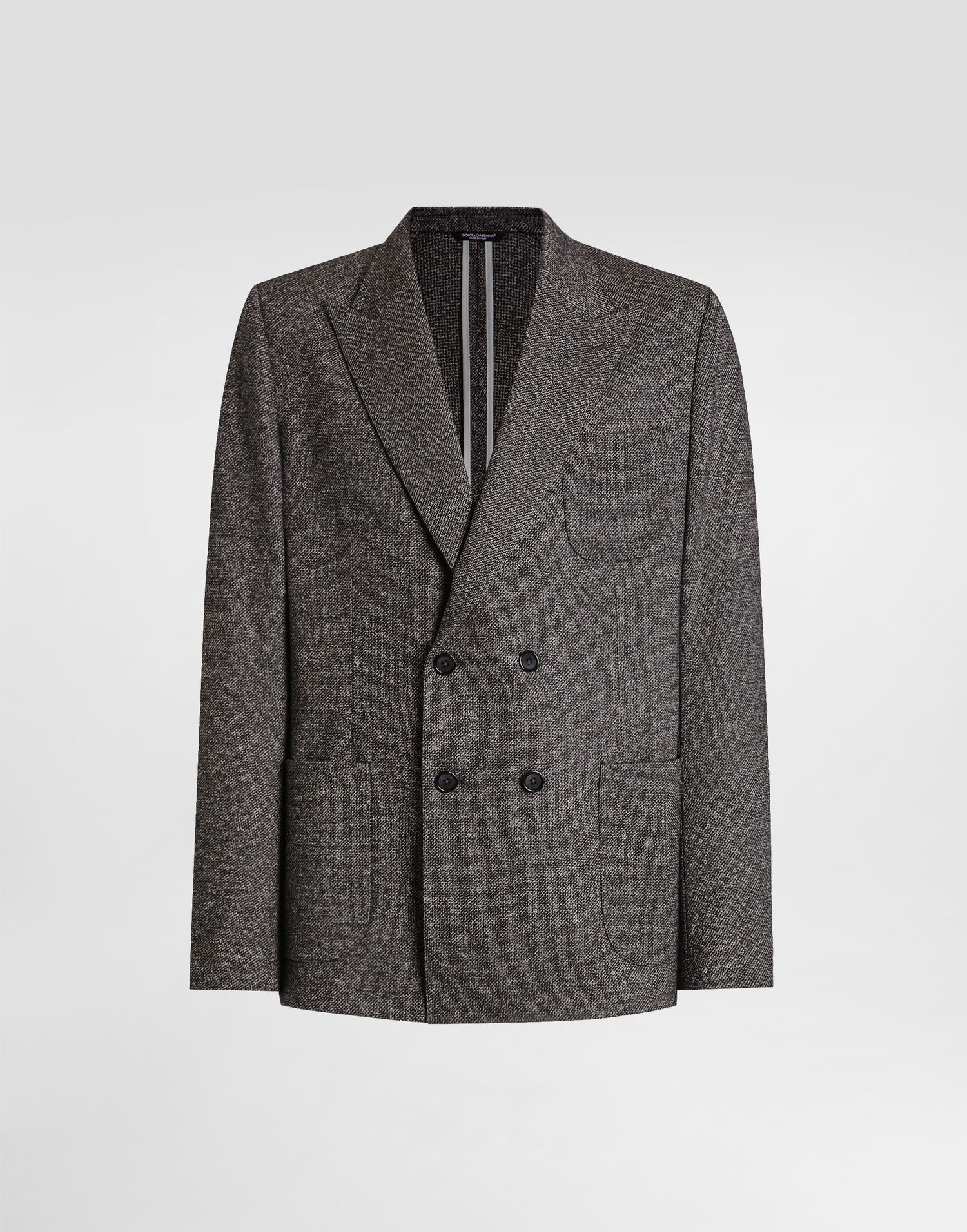 Яке Dolce & Gabbana Dolce & Gabbana Double-breasted Portofino Jersey Jacket Сиво | G2TK3TFM7CCS8030, 0