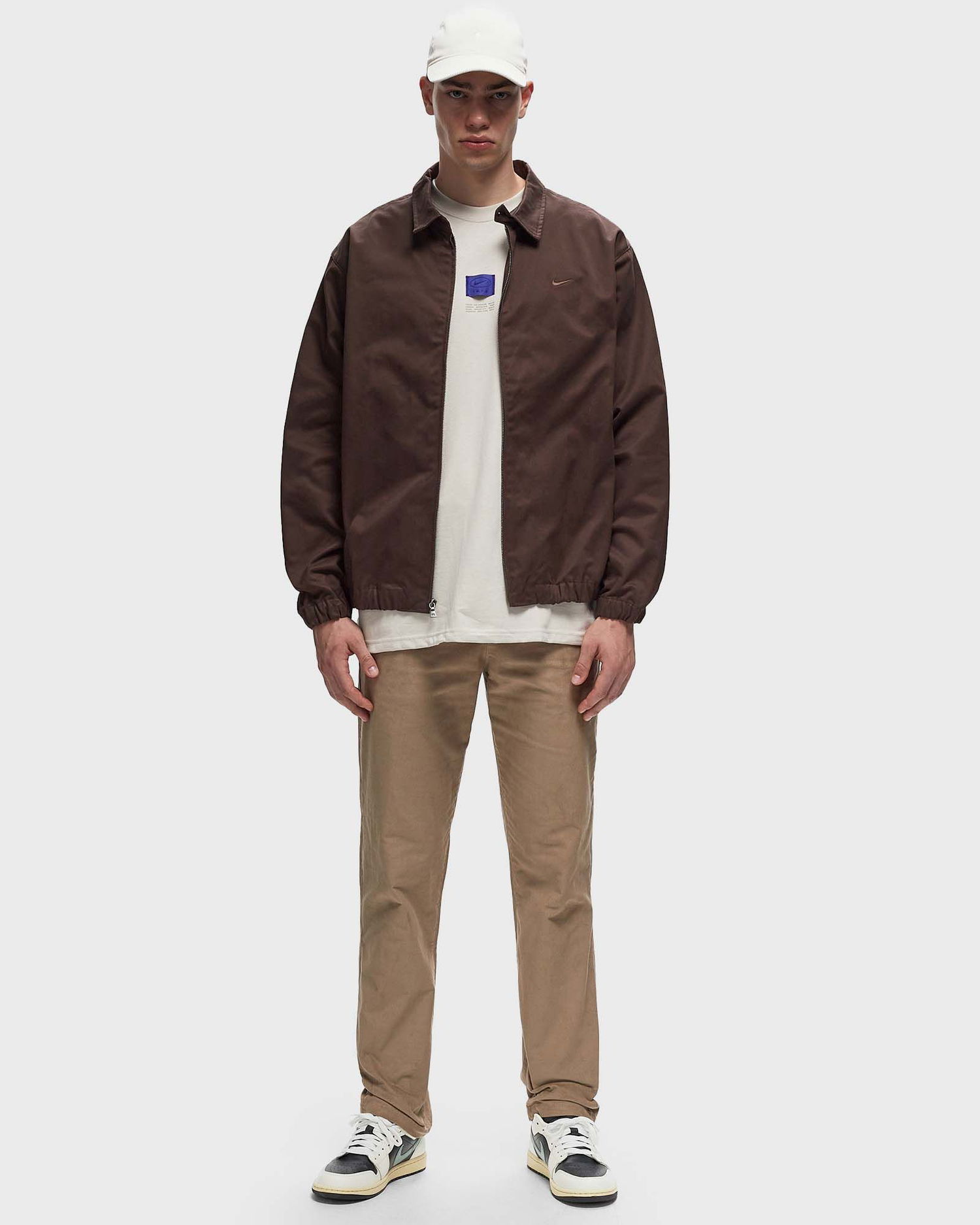 Яке Nike Life Woven Harrington Jacket men Кафяво | FN3230-237, 1