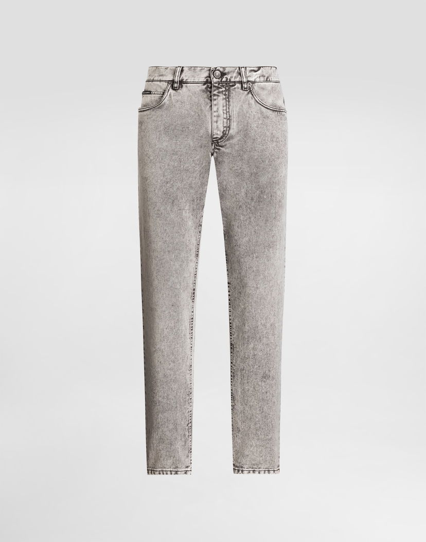 Дънки Dolce & Gabbana Dolce & Gabbana Regular Fit Acid Wash Jeans Сиво | GYJCCDG8NJ7S9001