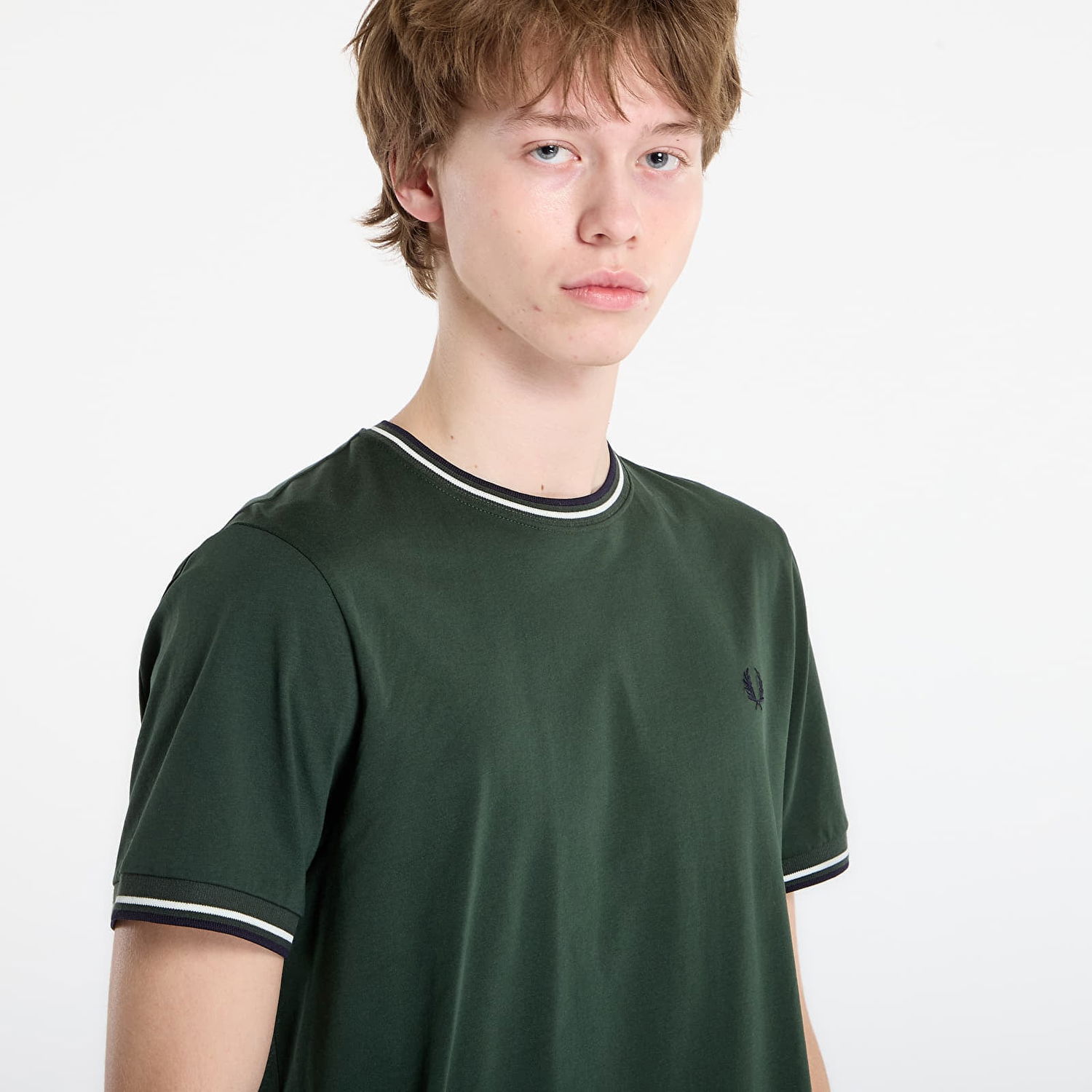 Тениска Fred Perry Twin Tipped T-Shirt Зелено | M1588V 53A, 1