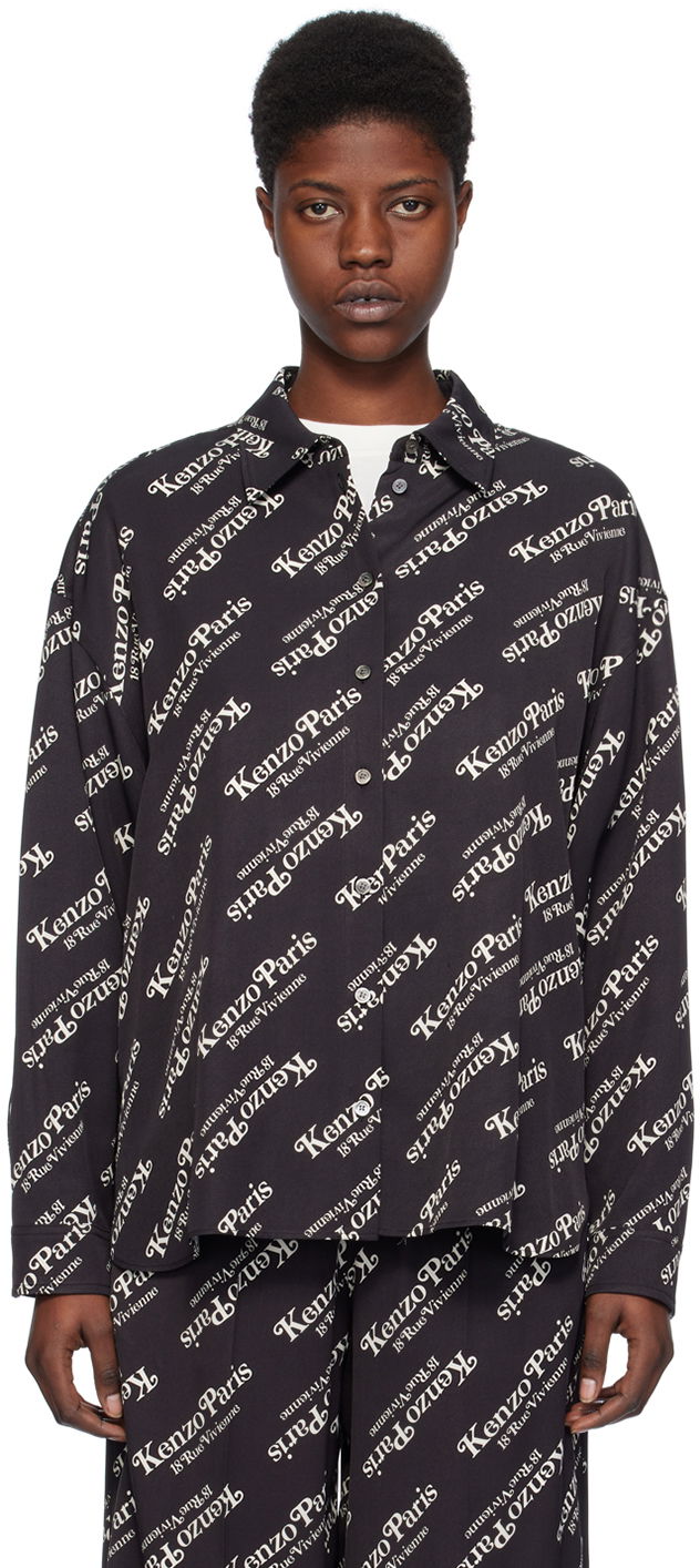 Риза KENZO Black Paris Verdy Edition Черно | FE52CH2479S2, 0