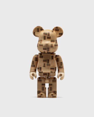 Колекционерско Medicom Toy Karimoku Yosegi Chess Bearbrick Figure Кафяво | MED2355, 0