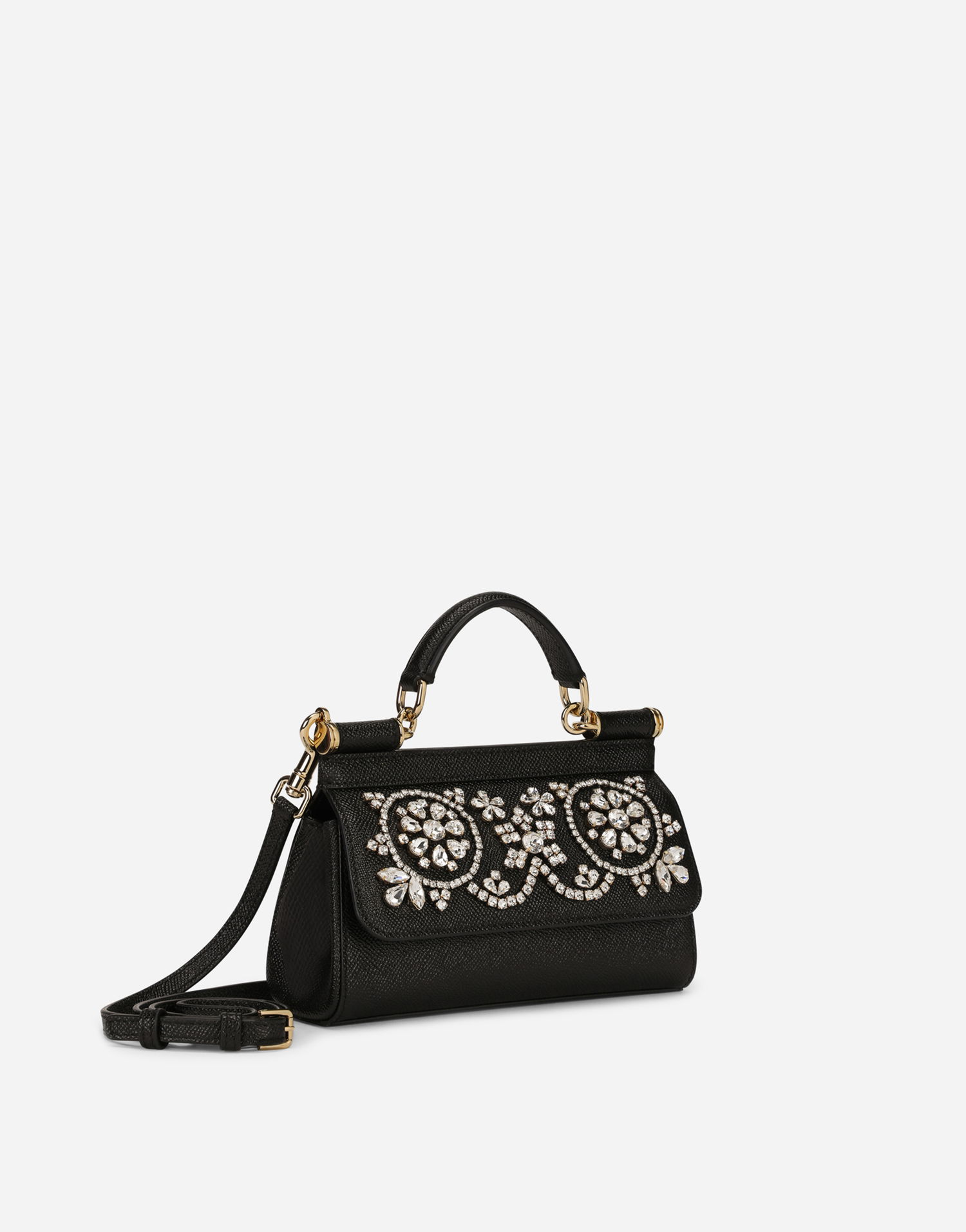 Дамска чанта Dolce & Gabbana Small Sicily Handbag Черно | BB7116AY4018S488, 1