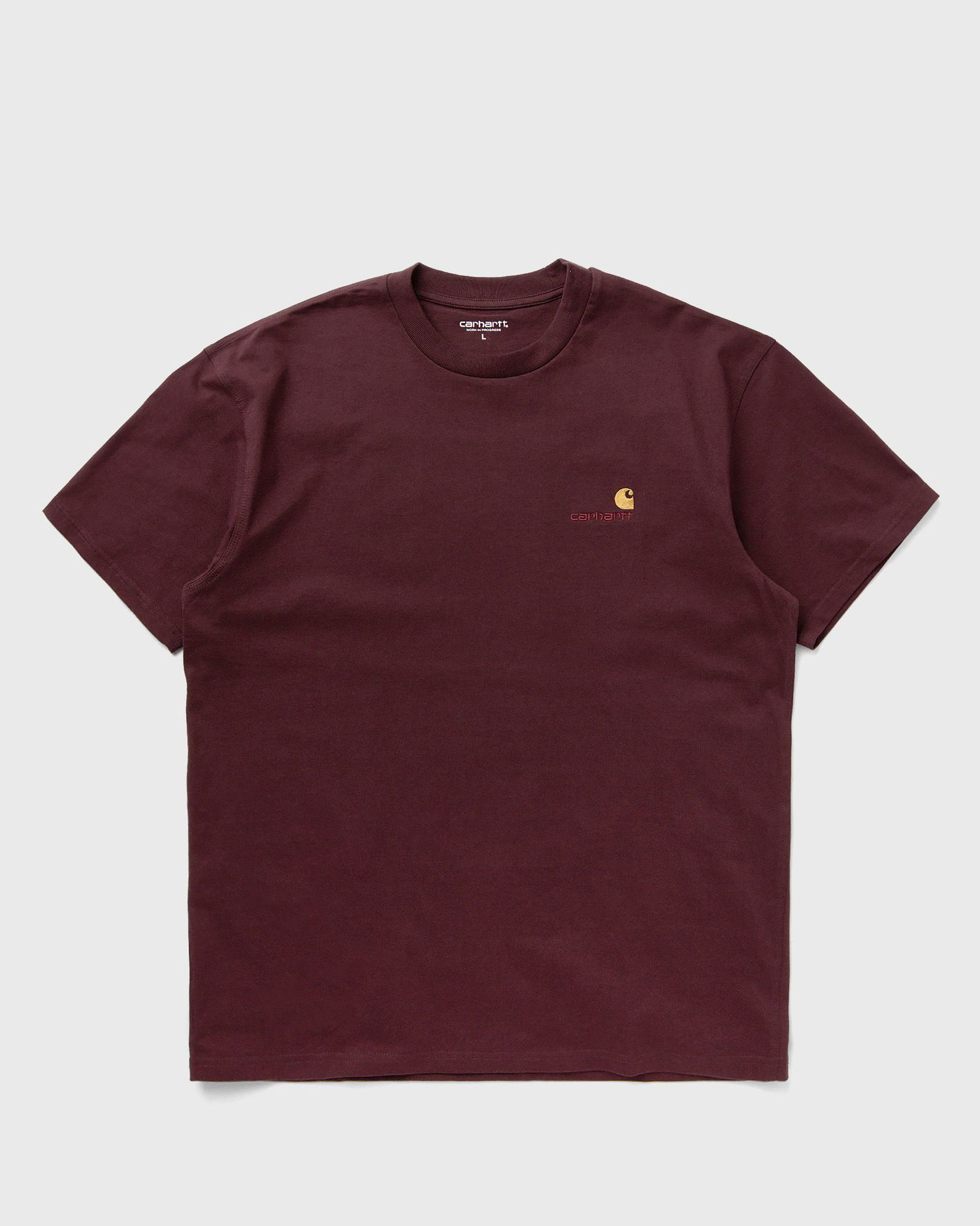Тениска Carhartt WIP American Script T-Shirt Бургунди | I029956-33K.XX, 0