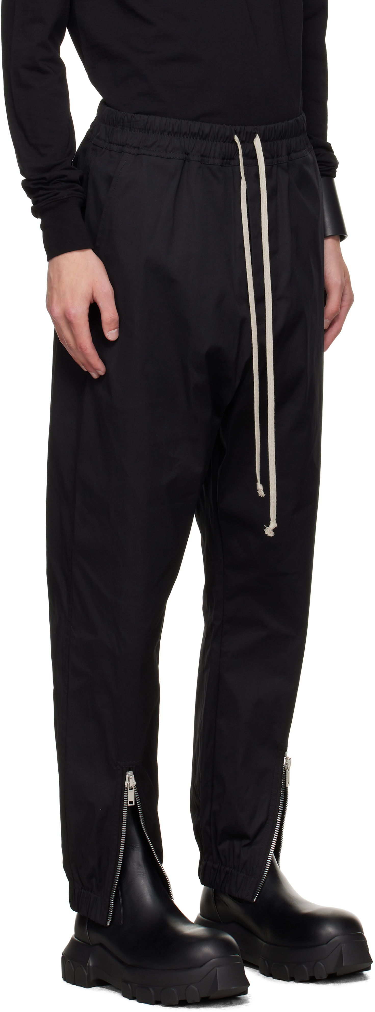 Спортни панталони Rick Owens Rick Owens Concordians Tecuatl Track Pants Черно | RU02E1331 TE, 1