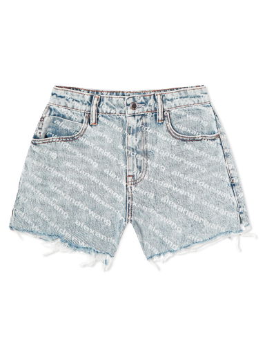 Къси панталони Alexander Wang All Over Logo Bite Short Синьо | 4DC2204781-270