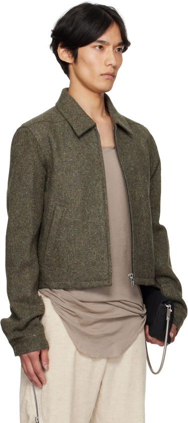 Яке Rick Owens Rick Owens Alice Brad Cropped Jacket Зелено | RU02E1720 WRU, 1