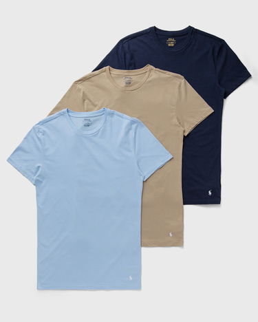 Тениска Polo by Ralph Lauren Ralph Lauren Crew Undershirt 3-Pack Синьо | 714830304034, 0