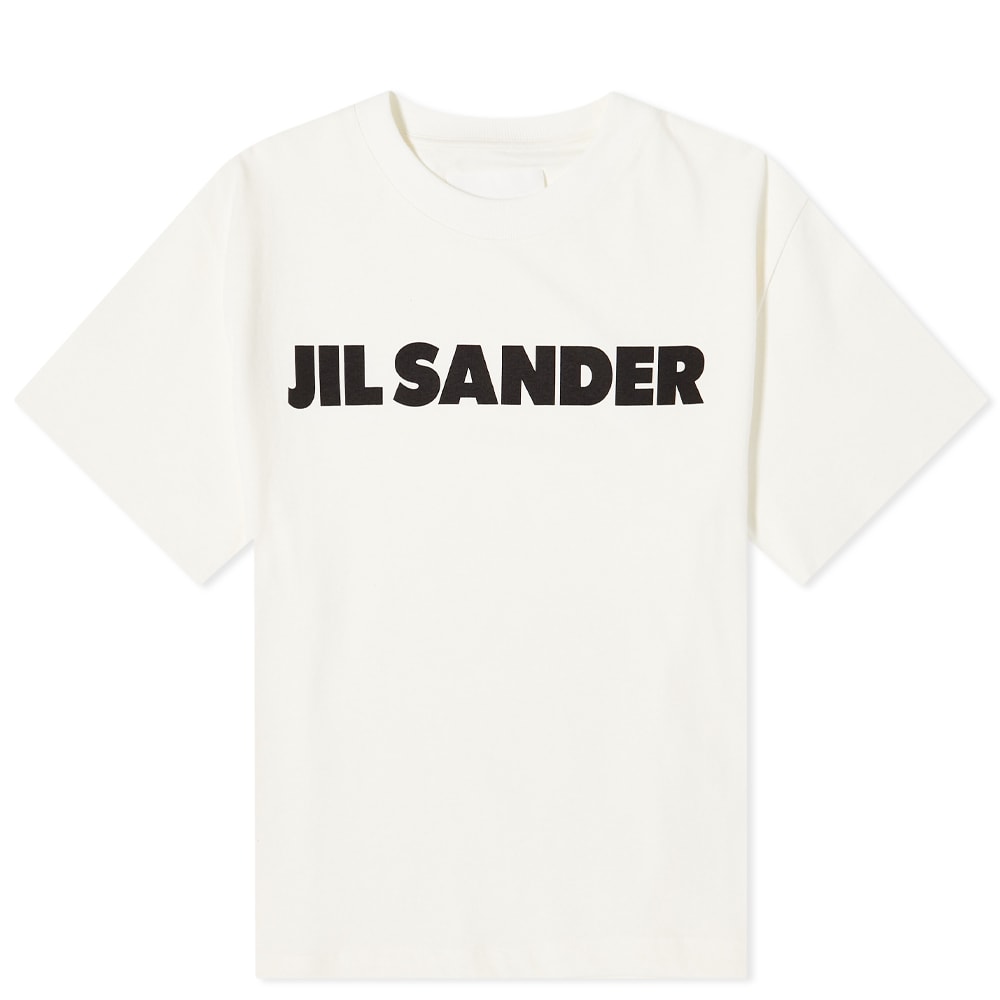 Тениска Jil Sander Logo Front Tee Бяло | J02GC0001-J45148-102, 0