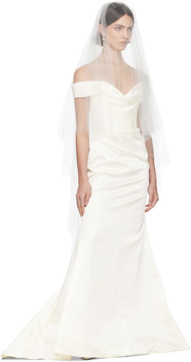 Pокля Vivienne Westwood Vivienne Westwood Bridal Capsule Classic Ballerina Veil Бяло | 8108000J-C0034-, 4