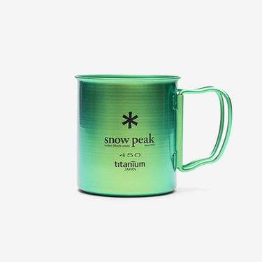 Бутилки за пиене Snow Peak Titanium Single 450 Cup Зелено | MG-043GR-US, 1