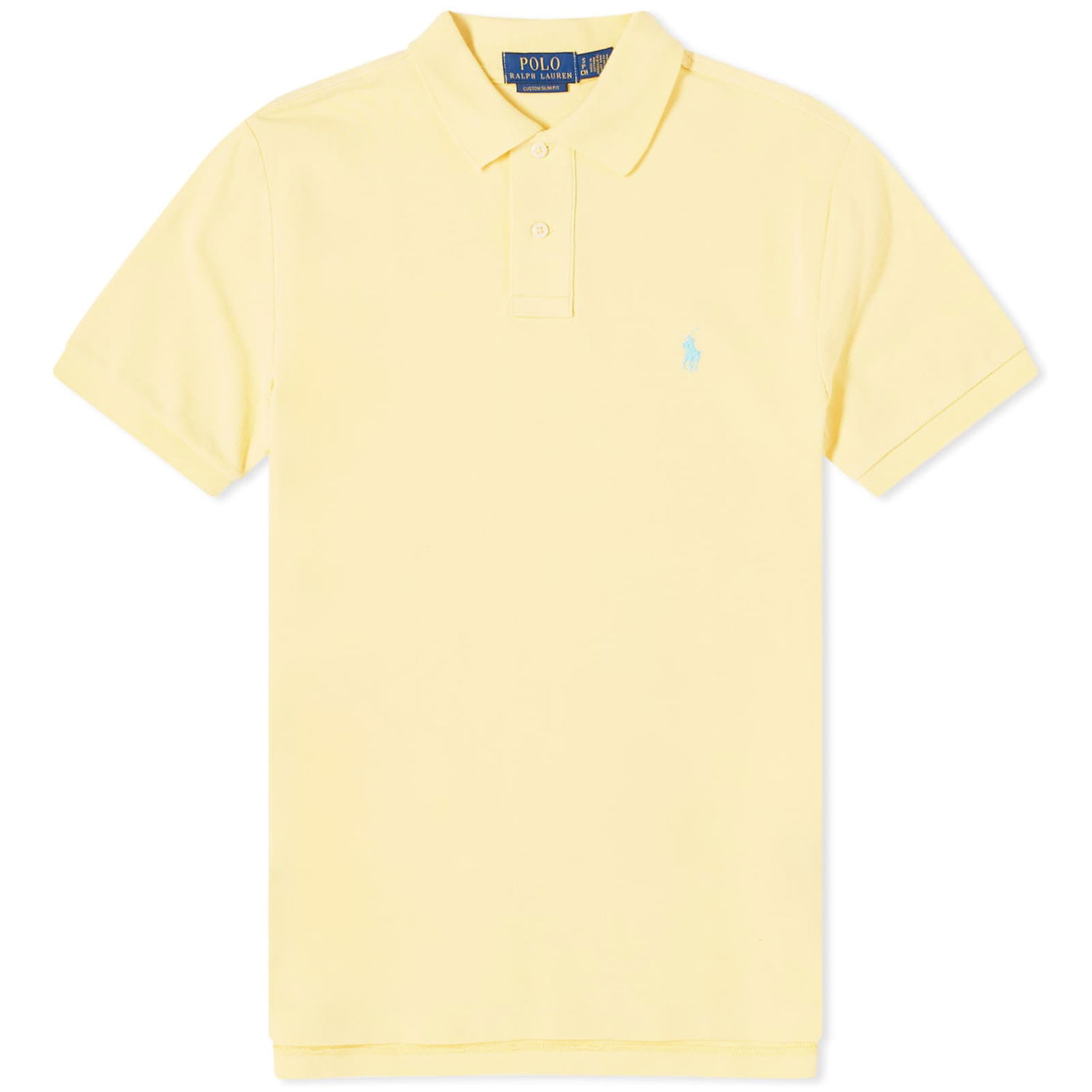 Поло тениска Polo by Ralph Lauren Custom Fit Polo Shirt Жълто | 710782592021, 0
