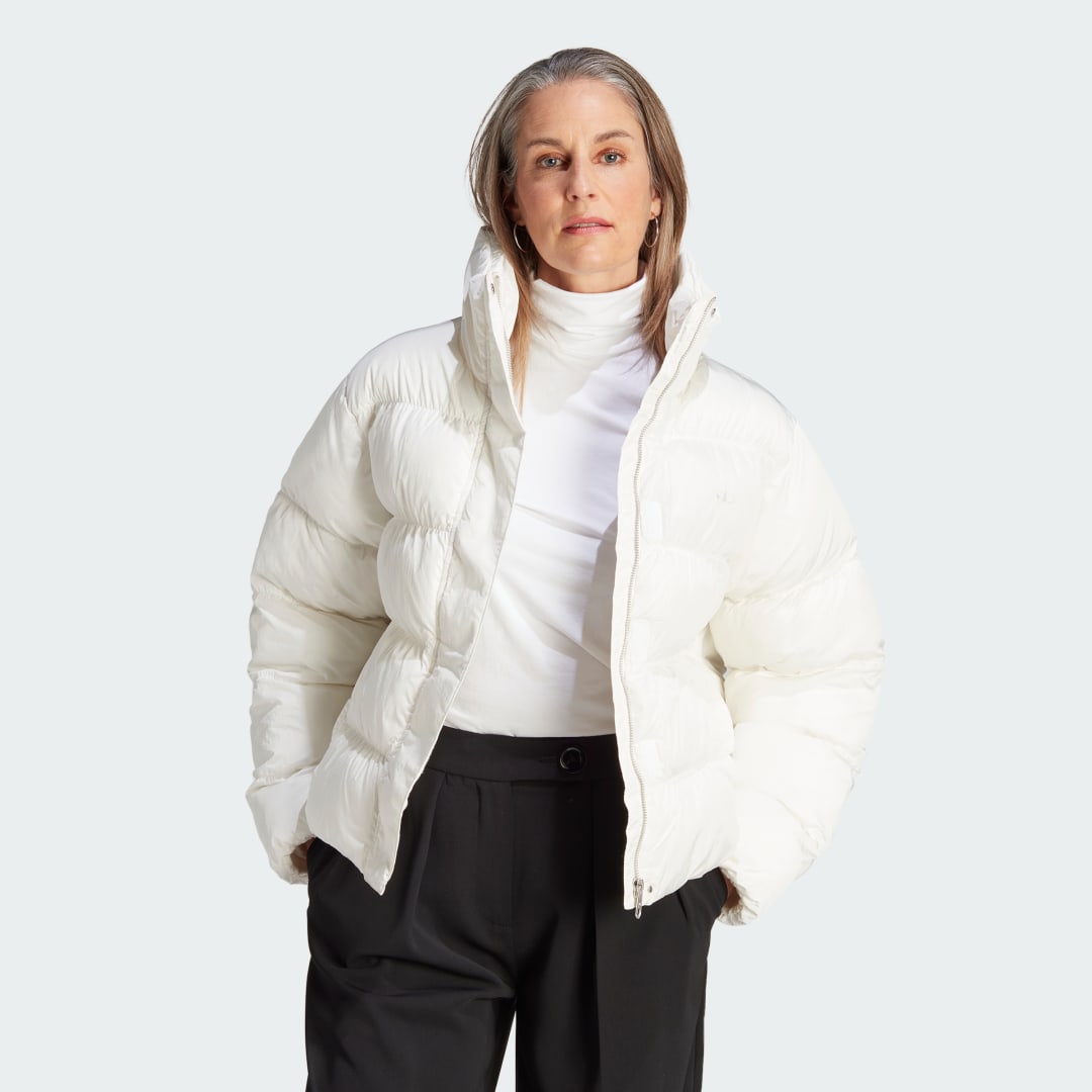 Пухо яке adidas Performance Short Vegan Puffer Jacket Бяло | IJ8236, 0