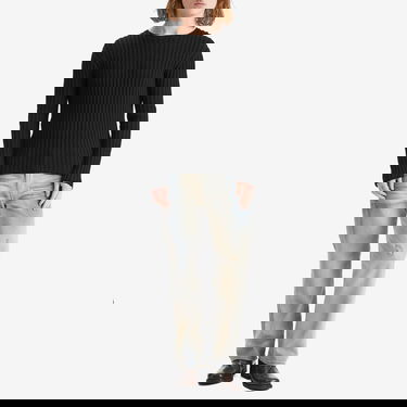 Суитчър Acne Studios Kartic Cotton Core Ribbed Crew Sweat Черно | C60098-Z32, 4