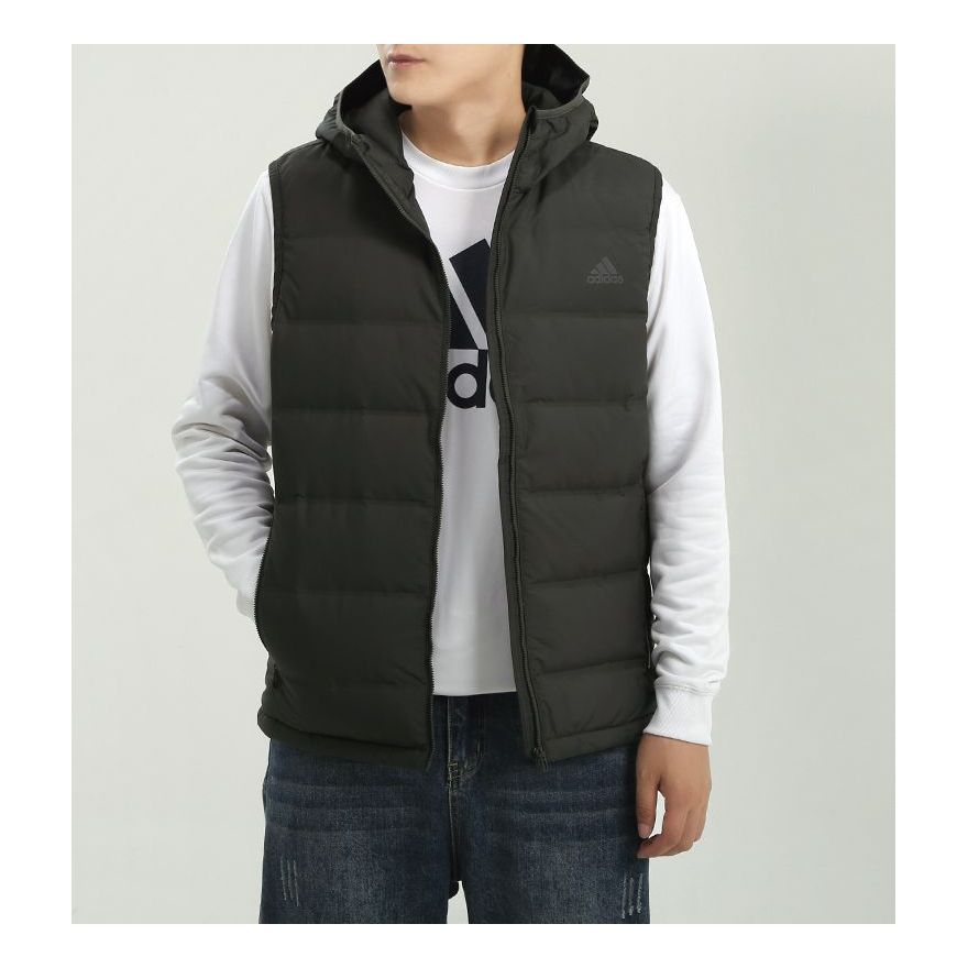 Жилетка adidas Originals Helionic Hooded Down Vest Зелено | GD4729, 0