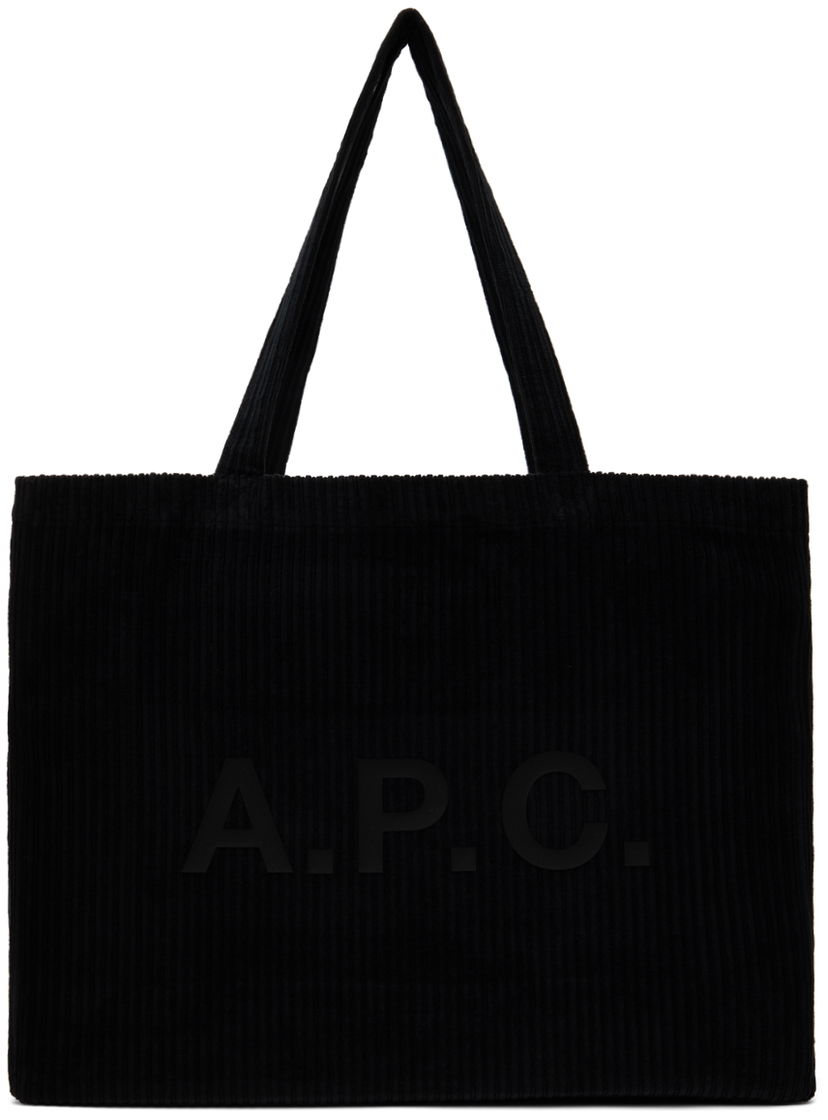 Голяма пазарска чанта A.P.C. Black Diane Shopping Tote Черно | COEZQ-M61443