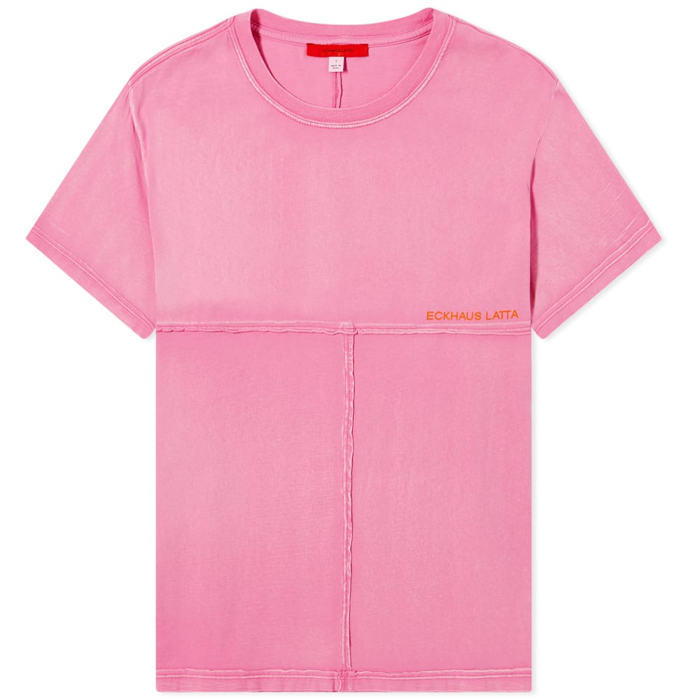 Тениска Eckhaus Latta Lapped Oversized Tee Розово | 301-EL-PF22-P, 0