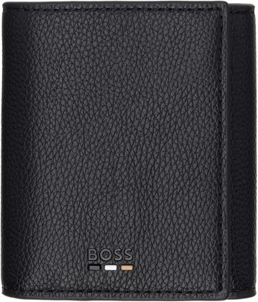 Портфейл BOSS Grained Faux-Leather Wallet by BOSS Черно | 50542347, 0