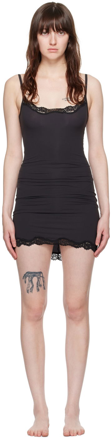 Pокля SKIMS SKIMS Fits Everybody Lace Minidress Черно | DR-MIN-4132, 0