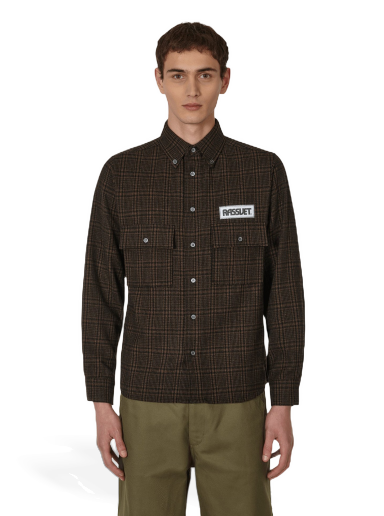 Риза PACCBET Checked Two Pocket Shirt Кафяво | PACC11B003 1