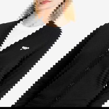 Пуловер A.P.C. Women's Berangere Logo Knit Cardigan, Size Small Черно | COGDK-F22318-LZZ, 5
