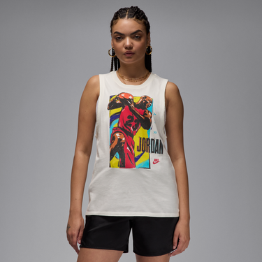 Потник Jordan Jordan Graphic Print Sleeveless T-Shirt Бяло | HJ0199-133, 0